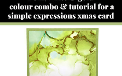 Tutorial for simple Christmas expressions card