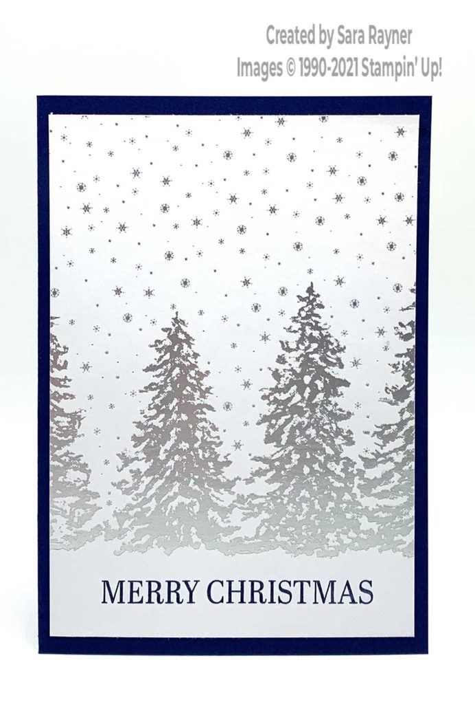 Super simple peaceful place Christmas card