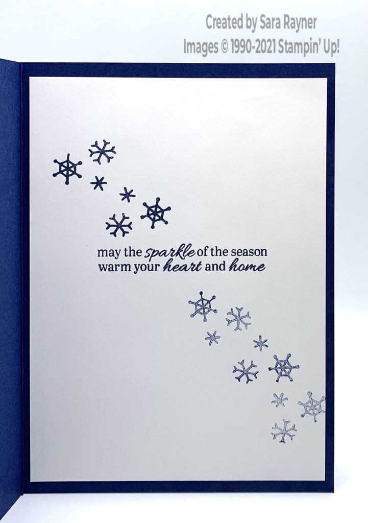 Super simple peaceful place Christmas card insert