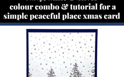 Tutorial for simple peaceful place Christmas card