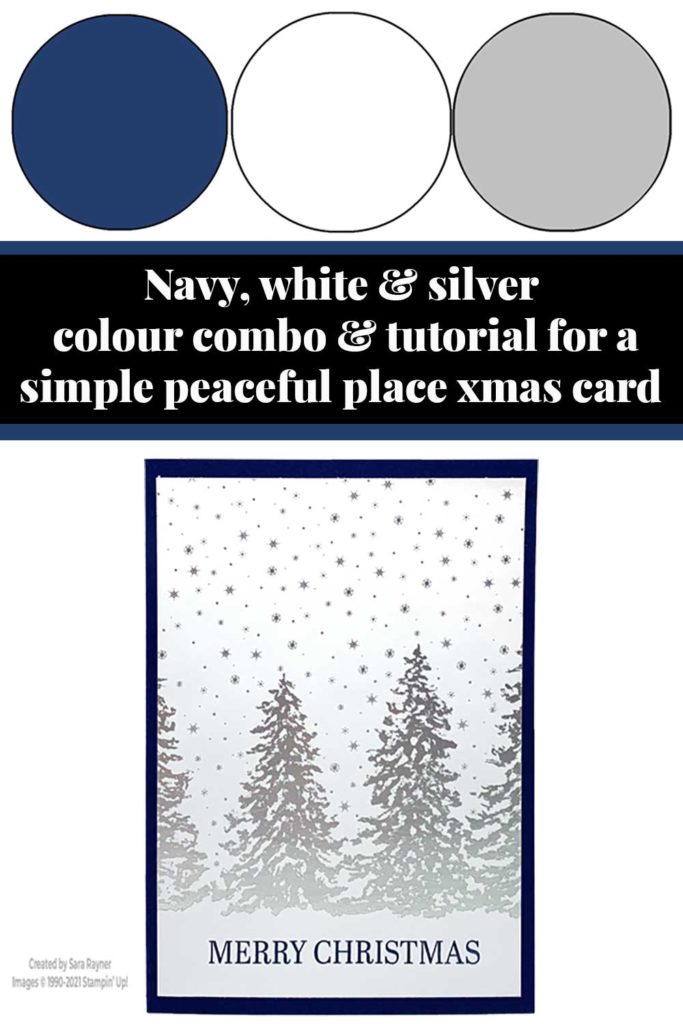 Super simple peaceful place Christmas card tutorial