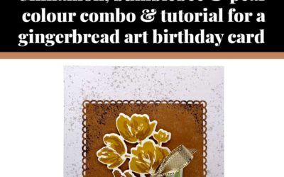 Tutorial for gingerbread art birthday card