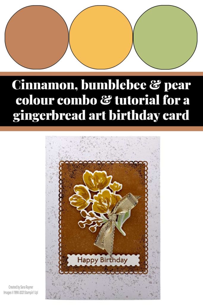 Gingerbread art birthday card tutorial