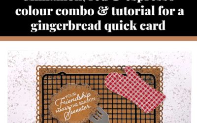 Tutorial for gingerbread quick card