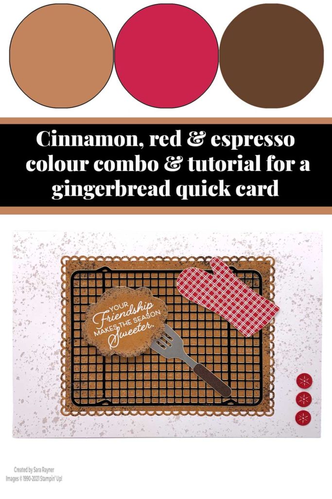 Gingerbread quick card tutorial