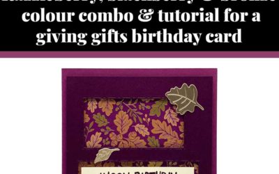 Tutorial for giving gifts birthday card