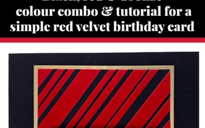 Tutorial for simple red velvet card