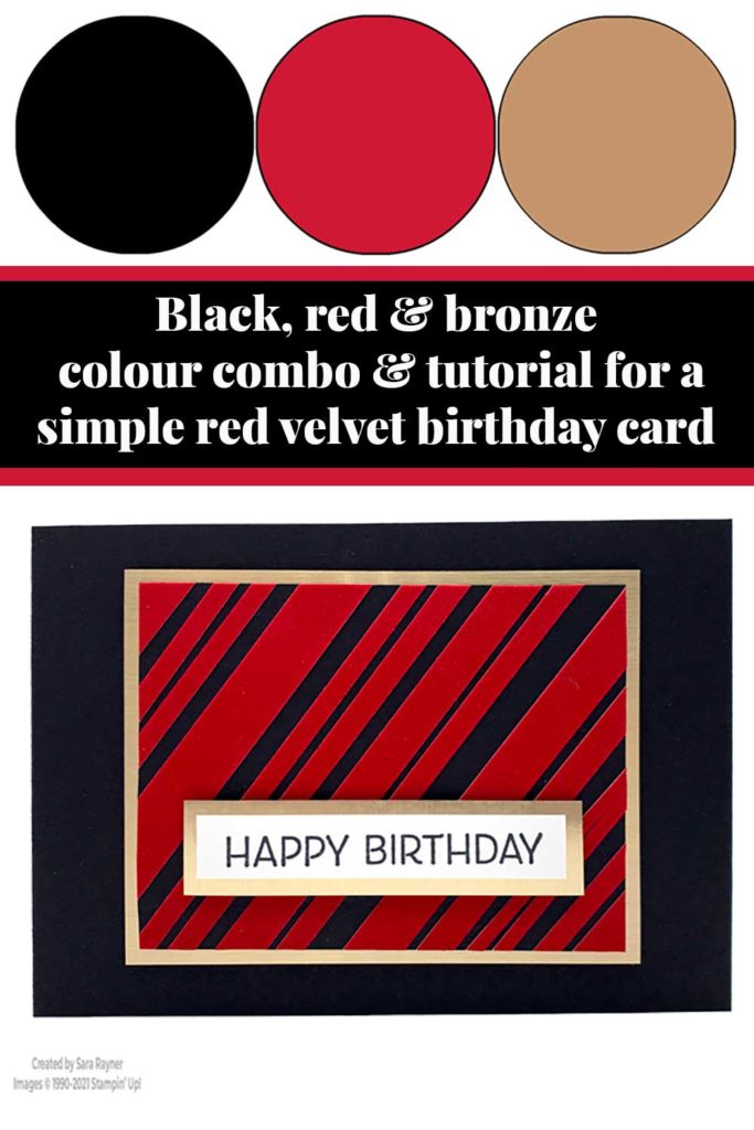 Simple red velvet card tutorial