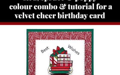 Tutorial for velvet cheer birthday card