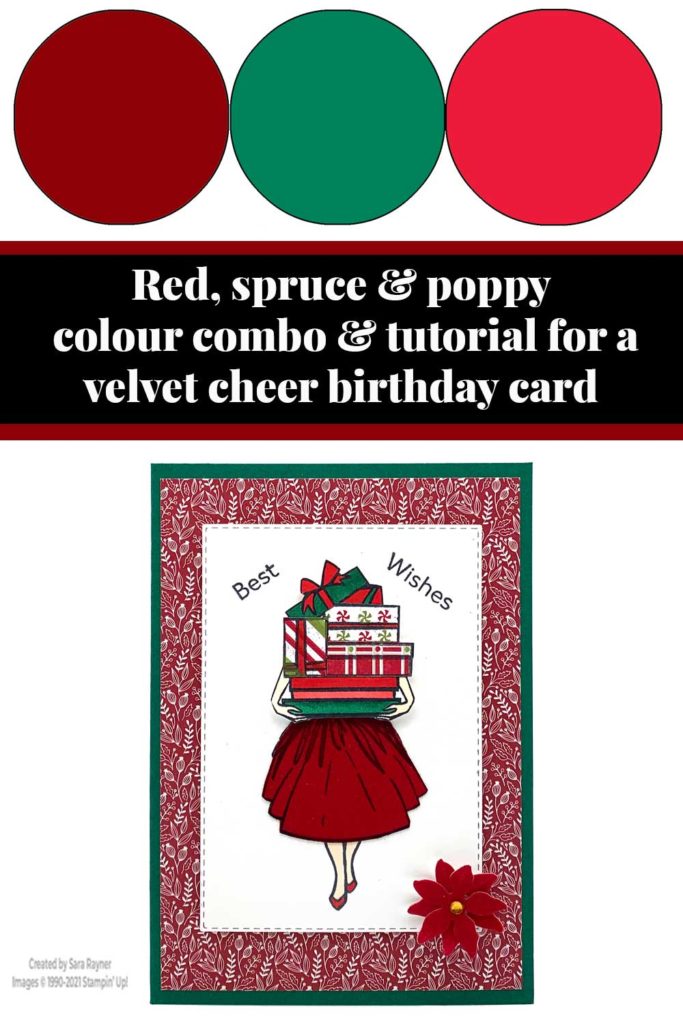 Velvet cheer birthday card tutorial