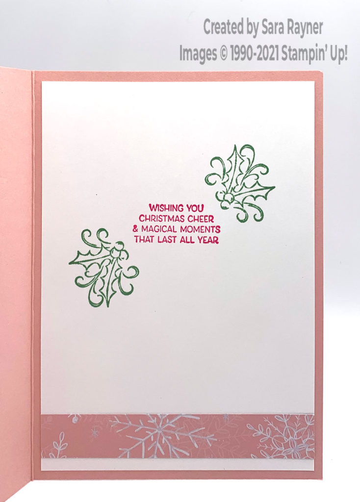 Whimsy gift Christmas card insert