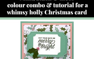 Tutorial for whimsy holly card