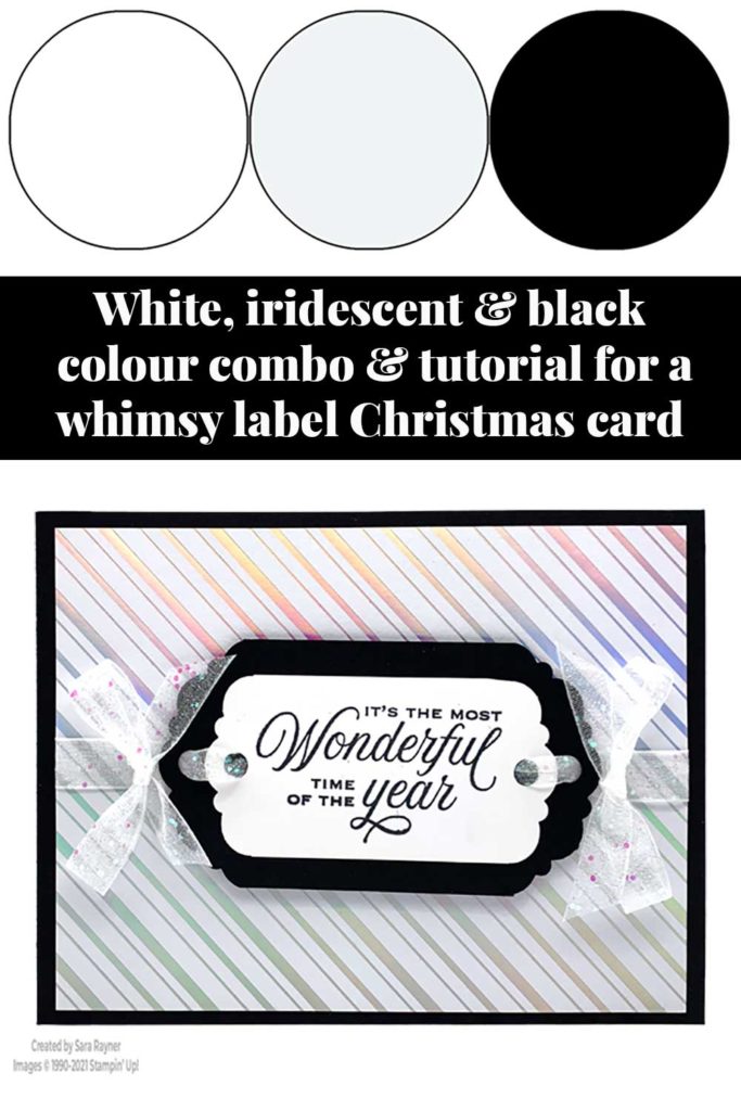 Whimsy label Christmas card tutorial