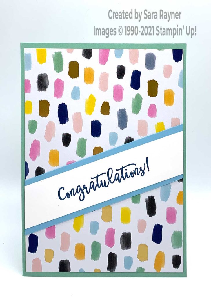 Abstract congrats card