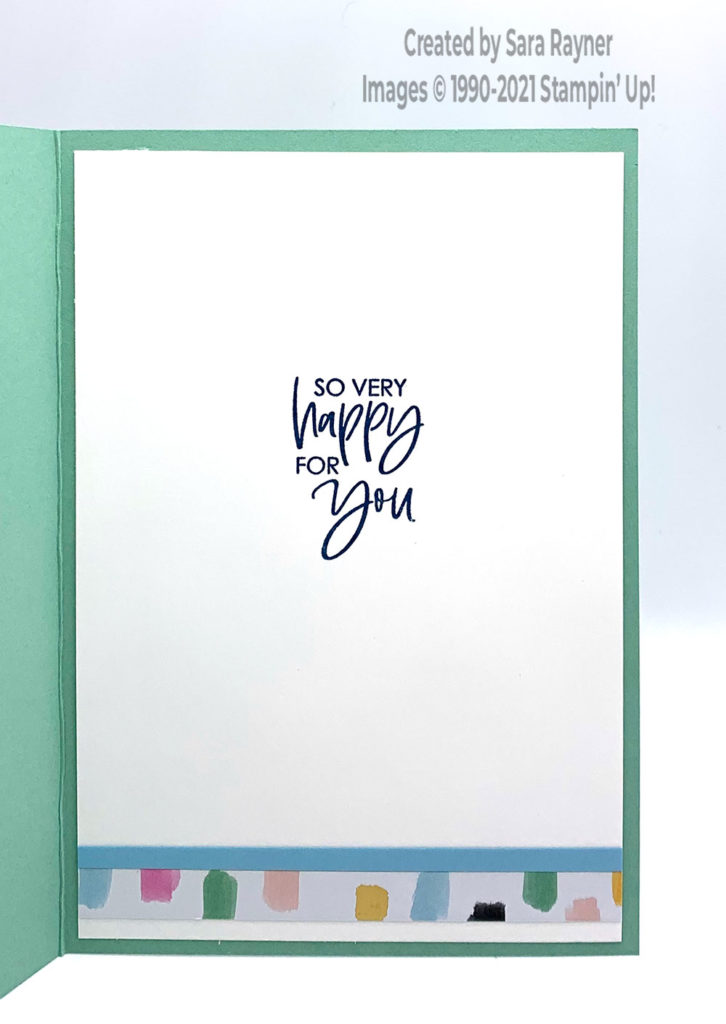 Abstract congrats card insert