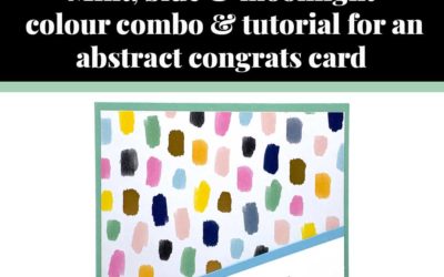 Tutorial for abstract congrats card