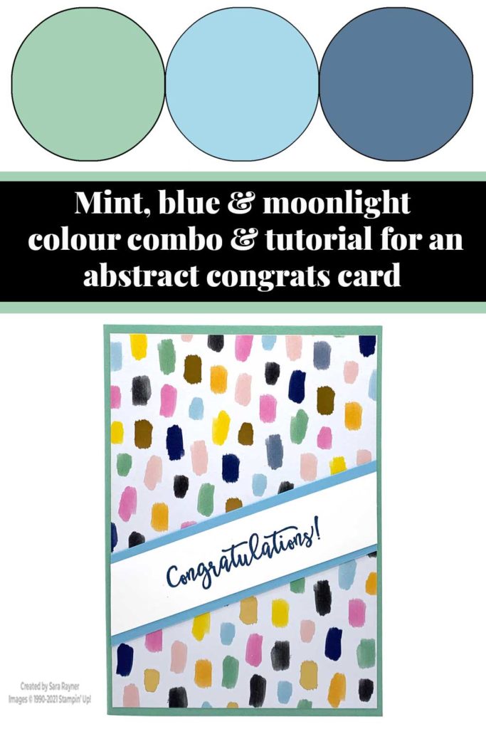 Abstract congrats card tutorial