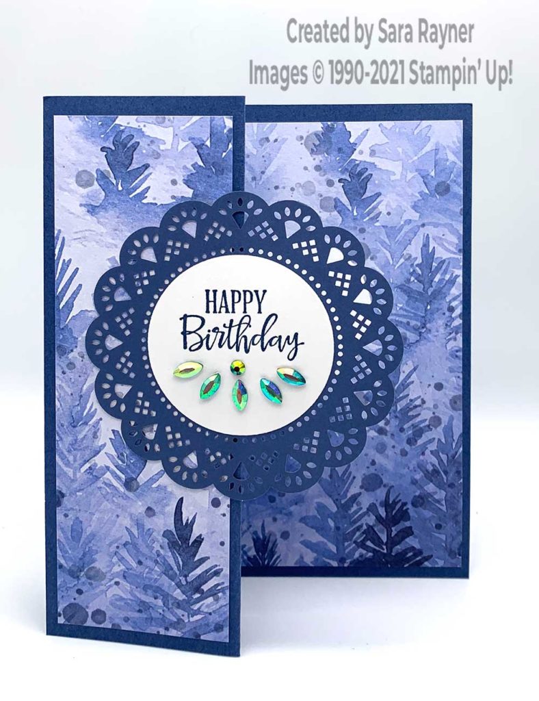 Doily birthday card