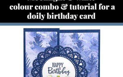 Tutorial for doily birthday card