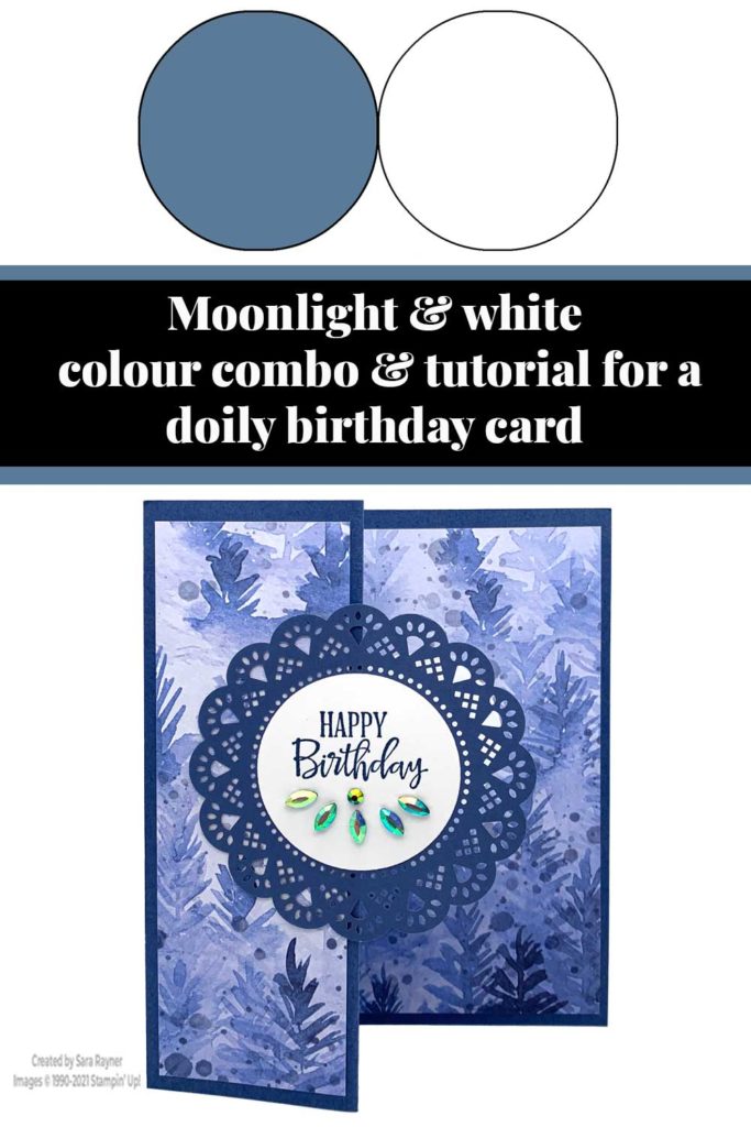 Doily birthday card tutorial