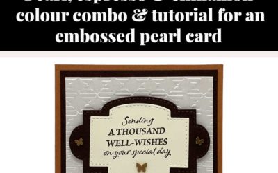 Tutorial for embossed Mother of Pearl card