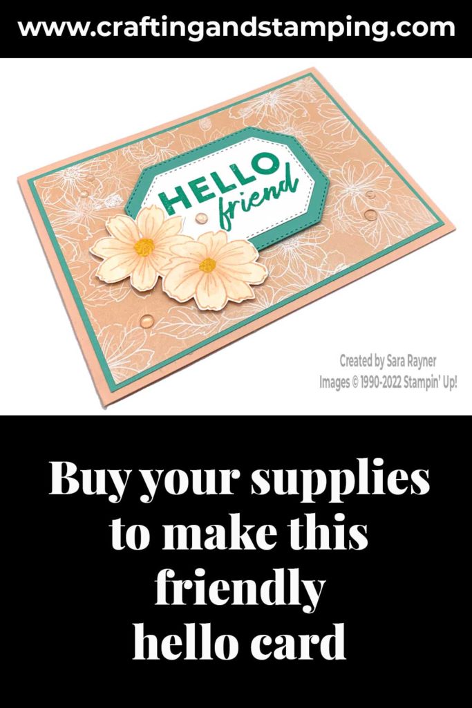 Friendly hello card supply list