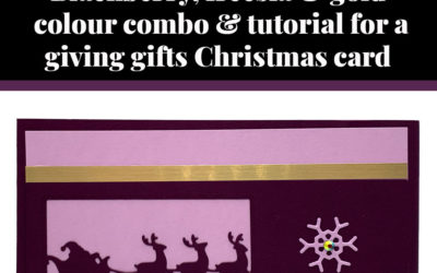 Tutorial for giving gifts Christmas card