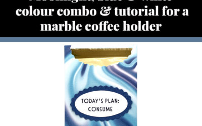Tutorial for marble coffee holder