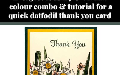 Tutorial for quick daffodil card