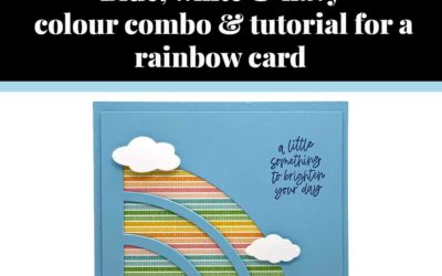 Tutorial for rainbow pattern card