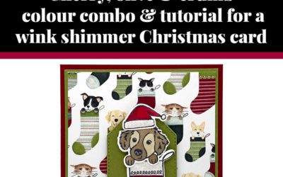 Tutorial for stocking Christmas card