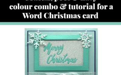 Tutorial for snowy Christmas card