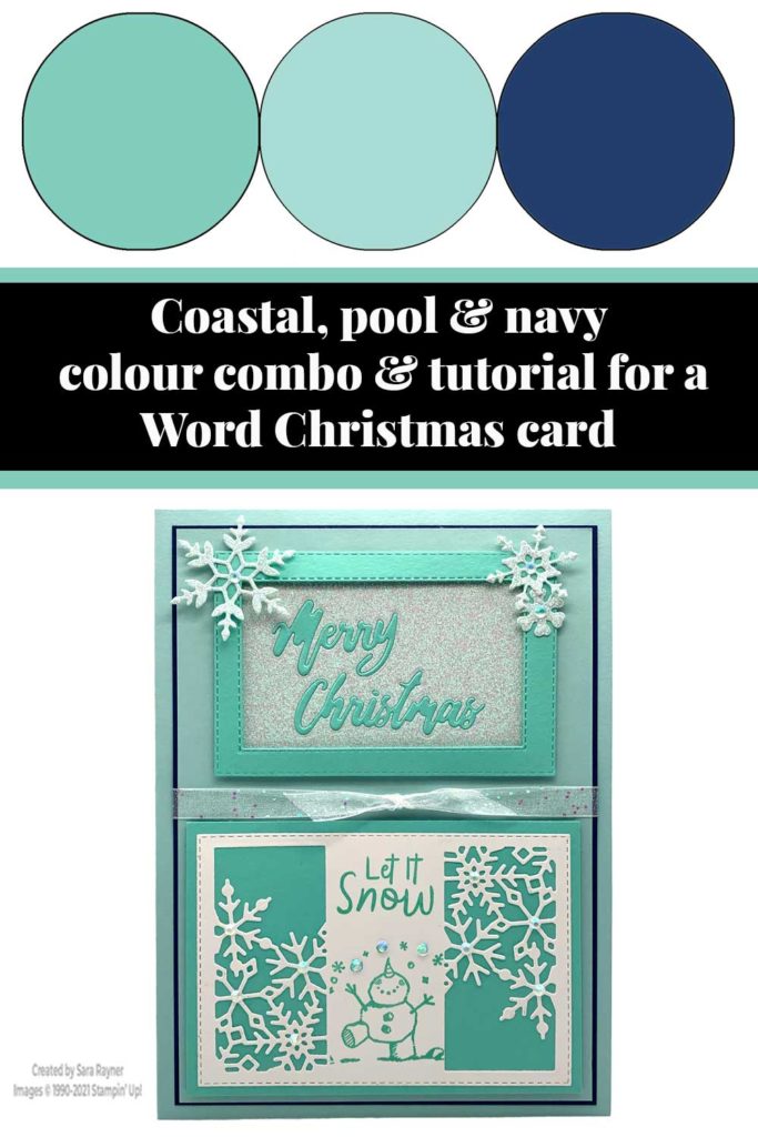 Snowy Christmas card tutorial