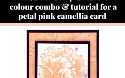 Tutorial for petal pink camellia card