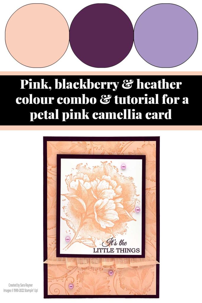 Petal pink camellia card tutorial