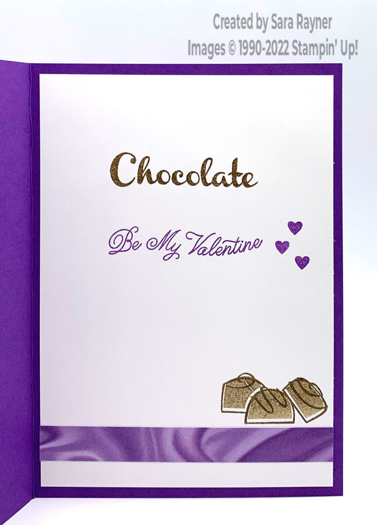 Simply Marbleous chocolate card insert