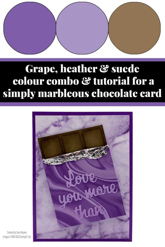 Simply Marbleous chocolate card tutorial