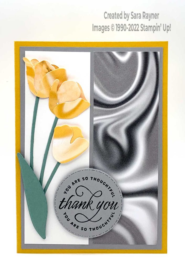 Simply marbleous tulip card