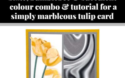 Tutorial for simply marbleous tulip card