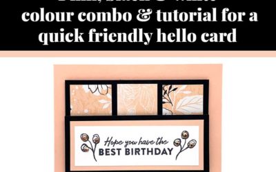 Tutorial for quick Friendly Hello card