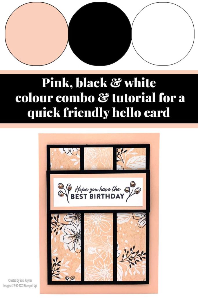 Quick Friendly Hello card tutorial