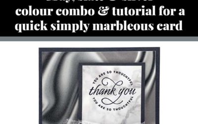 Tutorial for quick Simply Marbleous card