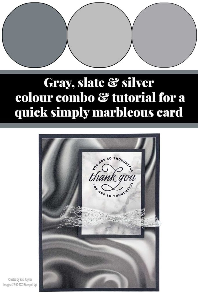 Quick Simply Marbleous card tutorial