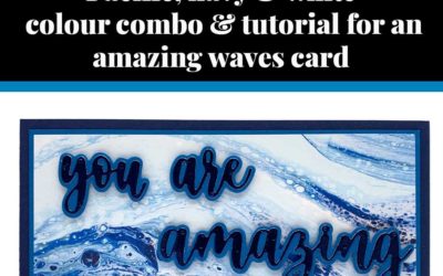 Tutorial for amazing waves card