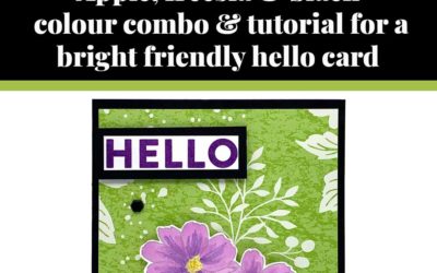 Tutorial for bright Friendly Hello card