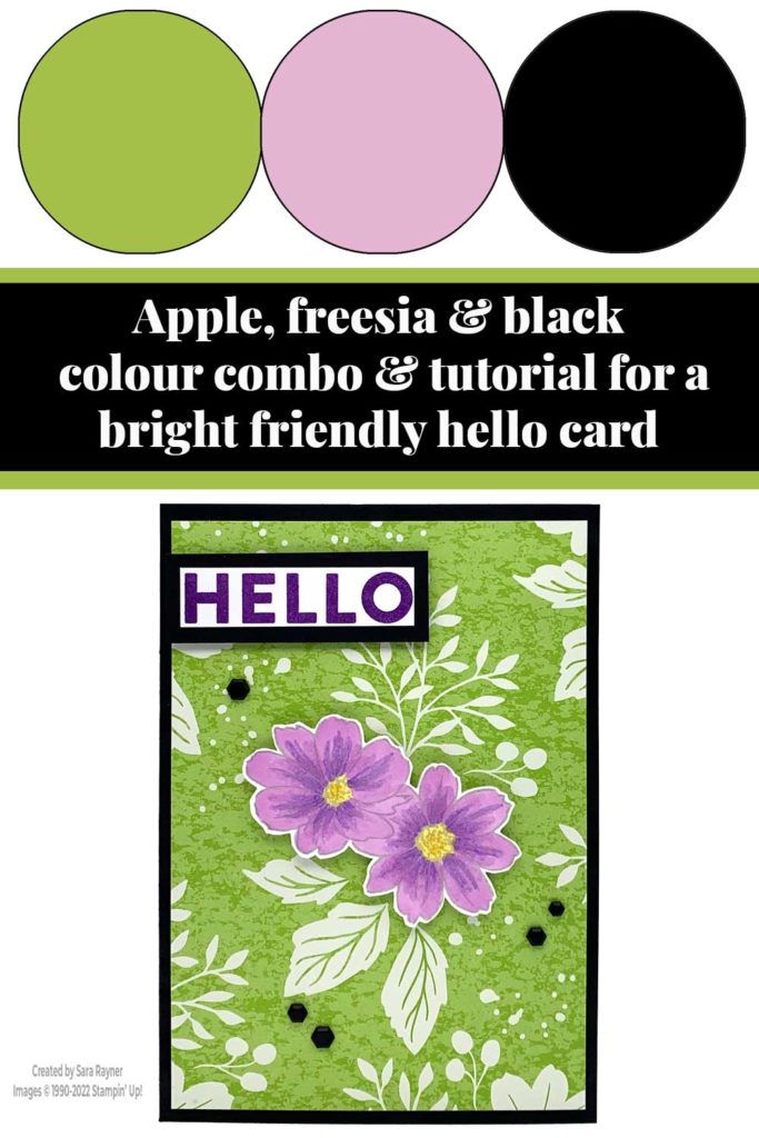 Bright Friendly Hello card tutorial