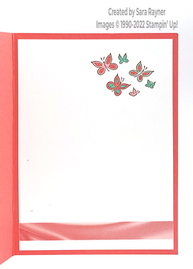 Encircled Butterflies card insert