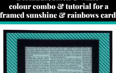 Tutorial for framed sunshine card