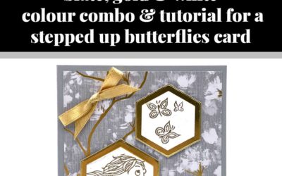 Tutorial for stepped-up Catching Butterflies card