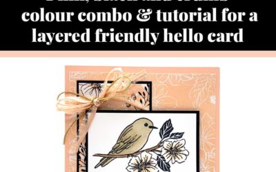 Tutorial for layered Friendly Hello card